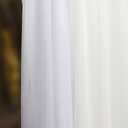 Wedding Arch Flowers and Drape Kit (Pack of 4), 2pcs Hanging Flower Arrangement White & Ivory Draping Fabric Arch Decorations for Wedding Ceremony Reception