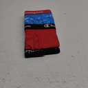 Champion Boys' Underwear, Everyday Active Stretch Boxer Briefs, Assorted 4-pack Boxer Briefs (Small, Blue/Red/Scripts)