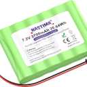 NASTIMA 7.2V 3700mAh Replacement Battery for DSC IMPASSAS 9057, 6PH-H-4/3A3600-S-D22, 7.2V Rechargeable Ni-MH Battery Pack