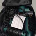 IG INGLAM Hair Dryer Brush, 4-in-1 Detachable Blow Dryer Brush, Ionic Diffuser Hair Dryer & Styler Volumizer with Oval Titanium Barrel, One-Step Hot Air Blowout Styler, Dark Green