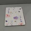 Feams Slim Case for iPad Air 11-inch M3 2025 / M2 2024, iPad Air 5th Generation 2022 / iPad Air 4th Generation 2020 10.9 Inch Case Clear Back with Pencil Holder & Auto Sleep, Purple Flowers