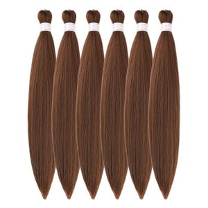Honey Brown Braiding Hair Pre Stretched Box Braids Hair Extension for Braiding (26 Inch)