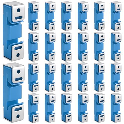 LEIFIDE 50 Pack Sound Isolation Clips Sound Proofing Mounting Blocking Clips Reduce Noisy Neighbor Soundproofing Resilient Channel for Home Office Apartment Recording Studio Walls and Ceilings (Blue)
