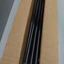 Shimeyao 10 Pack 36 Inch Acrylic Curtain Pull Wands Drapery Pull Rod Pure Black Versatile Fiberglass Blinds Wand Kits with Rings and Hooks for Opening Closing Curtains Homes Offices Window Opener