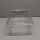 Carlisle Food Service Products Stor plus Food Storage Container with Stackable Design for Catering, Buffets, Restaurants, Polycarbonate (Pc), 3.5 Gallons, Clear