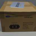 Semi Flush Mount Ceiling Light, Globe Glass Ceiling Light Fixture, Antique Bronze Modern Lighting for Hallway Bedroom Entryway Kitchen Porch, Bulb Not Included (9.38 inch)