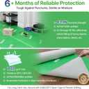 39" x 100' Heavy-Duty Floor Protection | Construction Grade Carpet Protector | Drop Cloth Plastic Film for Hardwood Floors | Waterproof Painters Covering with No Residue (Green)