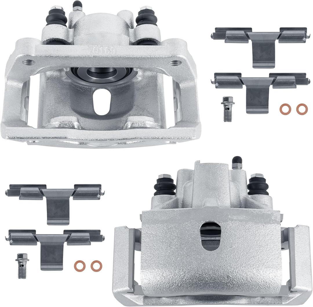 Pair Rear Disc Brake Calipers Assembly w/Bracket Compatible with 2002-2010 Dodge Ram 1500, Compatible with 2011-2018 Ram 1500, Compatible with 2007-2009 Chrysler Aspen 18B4836 18B4837