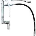 Racewill Grease Control Handle Valve for Grease Pump, 18" Flexible Spout with 4 Jaws Coupler, 1/4" NPT(f) Inlet Thread, 7500 PSI Max Working Pressure, 360 Degree Z Swivel Design