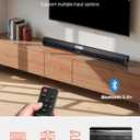 VEVOR Sound Bar for Smart TV, 2.0 Channel, 32-Inch Compact Soundbar TV Speakers for Projector, Bluetooth AUX Connection, Remote Control, Easy Setup, 80W Surround Sound System for PC Home Theater Audio