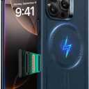 ESR for iPhone 17 Pro Case, 7X Military-Grade Drop Protection, Shock-Absorbing Rugged Cover with Camera Control Button, MagSafe Accessories Compatible, Cyber Series, Navy Blue