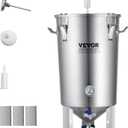 VEVOR Fermentation tank 8 Gallon Stainless Steel Beer Brew Fermentor Brew Bucket Fermentor for Home Brewing with Conical Base Brewing Equipment