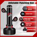 Upgraded Heavy Freestanding Punching Bag for Adults Teens, 70 Standing Punching Bag Kicking Bag Heavy Bag, Women Men Kickboxing Bags for Training MMA Fitness Home Gym