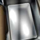 Stainless Steel Cat Litter Box - Metal High-Sided Litter Pan for Cats, Rabbits, and Pets, Non-Stick, Odor-Free, Easy to Clean, Splash-Proof, Sturdy and Durable Indoor Cat Toilet Supplies (17.7" L x 13.8" W x 6" H)