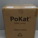 PoKat 23" Modern Ceramic Table Lamp Set of 2 for Living Room White Desk Lamps for Bedroom Farmhouse Bedside Nightstand Lamp House Warming Gifts New Home Decor End Table Lamps Gifts for Women Mom Beige