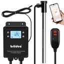 Briidea WiFi Smart Immersion Water Heater, 120V 1500W Portable Fast Heating Rod, APP Remote Control, Alexa & Google Assistant Supported, AntiCorrosion Design