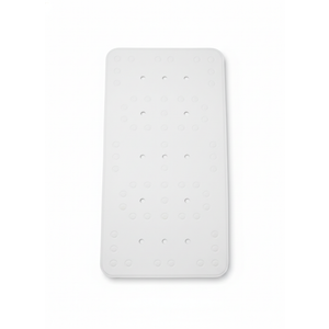 Soft Foam Tub Mat, Non-Slip Bath Mat with Quick-Drain Holes, 35.88 x 17 Inch BPA-Free Shower Mat for Inside Bathtub or Shower, White