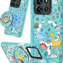 Lotadilo Cute Case for Motorola Moto G 5G 2026/2025 for Women Girls - Funny Dinosaur Design Compatible with Magsafe Ring Holder Magnetic Stand Kickstand Fashion TPU Phone Covers Kawaii