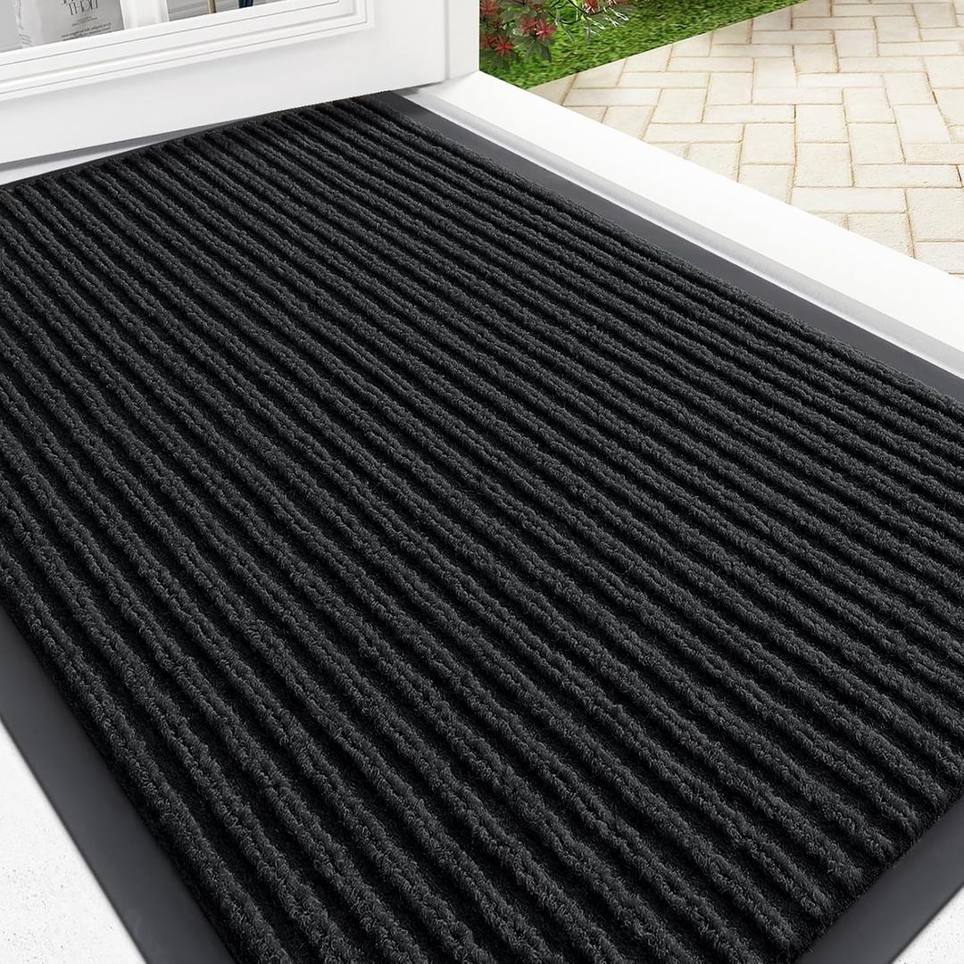 OLANLY Front Door Mat 35x23, Waterproof Heavy-Duty Indoor Outdoor Doormat