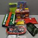 Emergency Car Kit,Roadside Emergency Tool Kit for Vehicle Truck with Air Compressor Jumper Cable First Aid Kit,Winter Auto Road Side Kit Women Men Car Travel Safety Assistance Survival Essentials Kit