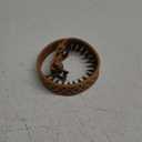 Spiked Studded Dog Collar-Bronze Pointed Stud Anti-Bite Collar (Brown,L) (Large (Pack of 1))