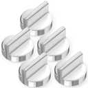 5PCS W10594481 Gas Stove Knob Replacement Compatible with Whirlpool Gas Cooktop Range Oven WCG97US0DS00, Not for Models Starting with WEG7 and WCG97US0DS, Replaces WPW10594481 3281332
