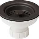 Kraus Kitchen Sink Strainer for 3.5-Inch Drain Openings in Brown, PST1-BR