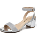 Women's Chunky Low Heels 2.3IN Open Toe and Ankle Strap Nude Black Heel For Women Ankle Strap Short Sandals Wedding Party Comfort Dress Shoes 6.5