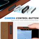 SHIELDON Genuine Leather Case for iPhone 17 Pro Max 6.9" 2025 with [Updated Camera Button], Compatible with Magsafe, Magnetic Wireless Charging, Shockproof Protective Cover, Metal Button - Retro Brown