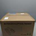 Under Desk Elliptical Machine, Electric Elliptical Leg Exerciser for Seniors with 12 Adjustable, Portable Quiet Elliptical Exercise Machine, Seated Pedal Exerciser with Remote Control (Orange)