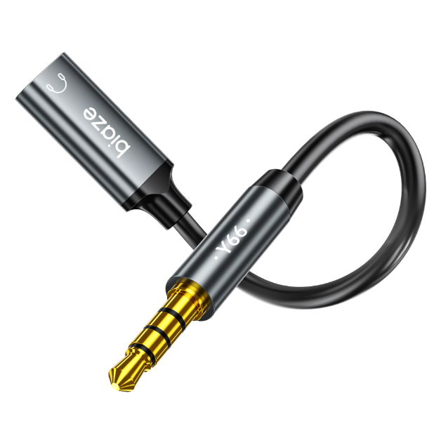 biaze USB C Female to 3.5mm Male Audio Cable Cord Analog Cable TypeC Converter Headphone Jack Adapter Compatible with MP3 Players, CD Players, Laptops, Tablets, Smartphone