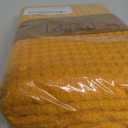 TWINY threads Kitchen Towels Set of 4, 100% Soft Cotton Waffle Weave Dish Towels with Hanging Loop, Reusable for Table Cleaning, Dinning, Parties - 16"x26" - Mustard Yellow