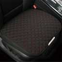 Moly Magnolia Car Seat Cover/Protector, Car Seat Cushion, Breathable, Comfort, Universal for Most Vehicles, Automotive Interior Seat Protector, Car Seat Cover for Men and Women (Black/Red)