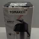 Airpot Coffee Dispenser Thermal with Pump,3L/102 Oz Insulated Stainless Steel Large Airpot Coffee Carafe Lever Action for Hot/Cold Water,Thermal Carafe for Hot Cocoa for Parties (101.4 Ounces)