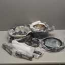 CAROTE 25pcs Pots and Pans Set Non Stick, Cookware Sets, Kitchen Set, Oven/Dishwasher/Fridge Safe, Space Saving Pots Set, Nonstick Set with Versatile Detachable Handle with Knife Set, Jet Black