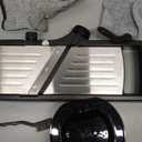 Mandoline Food slicer for kitchen, Adjustable Stainless Steel Mandoline Vegetable slicer, Food slicer Onion Potato Chip French Fry, 7 in-1 Adjustable Blade, Including 1 Pair Cut-Resistant Gloves (Gray)