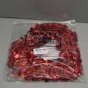 Chuangdi 3 Pcs Valentine Heart Wreaths for Front Door, 14 Inch Valentines Day Decorations with Heart Tinsel Foil Love Hanging Gift for Anniversary Wedding Party Wall Window Mantel Decor (Red)