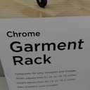 Whitmor Garment Rack - Foldable for Easy Storage - Chrome