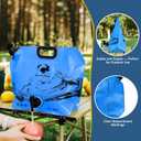 Water Jug Camping 2.1 Gallon Collapsible with Spigot, BPA Free Portable Water Pouch Foldable Water Bags for Outdoor Hiking, Travel and Emergency & Water Storage Containers (Blue-4Pcs)