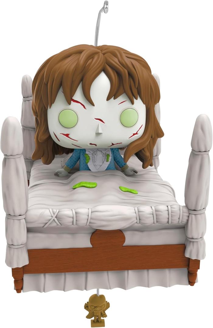 Hallmark Keepsake Christmas Ornament, The Exorcist Regan Funko POP! with Motion, Gifts for Horror Movie Fans