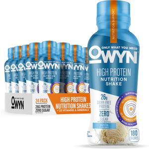 OWYN Only What You Need Protein Shake, High Protein Complete Nutrition Drink, Vanilla, 12 Fl Oz (12 Pack) Expiry date: 06 January, 2027