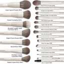 20 Pcs Pro Grade Makeup Brushes Set with Dense Ultra Soft Vegan Bristle,Elegant Design Make up Brushes for Powder, Foundation,Bronzer,Highlight,Face Blending Contour, Concealer, Eye shadow