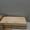 WOPITUES Wood Floating Shelves Set of 6, 24 inch Long Floating Shelves for Wall Decor, Farmhouse Shelf for Bedroom, Bathroom Storage Shelves, Book Shelves for Living Room - Rustic Brown