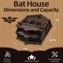 Large Bat House for Outdoors, Large 4 Chamber, 200-Capacity, XL