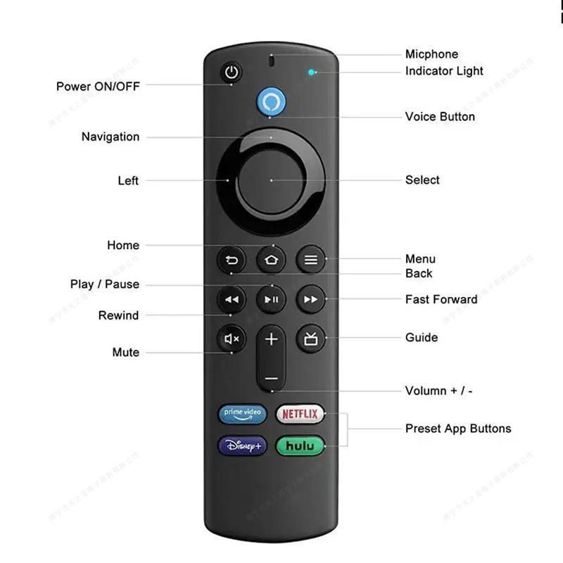 New Voice Remote Control for Amazon Fire TV Stick Lite 4K 3rd Gen Alexa L5B83G