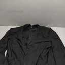 CORSKI Men's Casual Blazer Linen Sport Coat Two Button Lightweight Jackets Business Daily Suit (Black, 3XL)