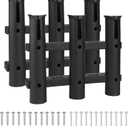 Fishing Rod Holders Boat Rod Holders with Screws Plastic Tube Pole Holders Bracket for Boat Kayak Garage Cooler Trailer Portable