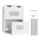 17" in-Wall Media Box, Recessed Outlet Wall Box, Structured Media Enclosure for One Connect & Network Switches, Works with Fire TV Stick & Samsung -Friendly Cable Management Kit