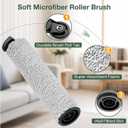 2+4 Pack iFloor 3/ S3 Brush Roller and HEPA Filter Set Compatible with Tineco iFloor 3/ Floor One S3 Cordless Vacuum Cleaner, 2 Pack Brush Rollers + 4 Pack Vacuum HEPA Filters