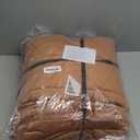 EVERGRACE 3 Pieces Luxurious Velvet King Quilts, Ultra Soft Lightweight Velvet Comforter Set, Matelasse Oversized Bedspread Coverlet for All Season with 2 Shams, Burnt Orange, 108"x96"